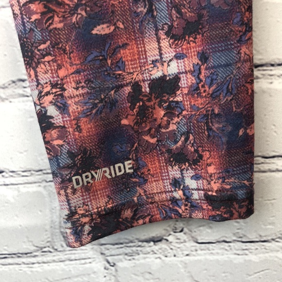 Burton Dryride Midweight Baselayer Capri Leggings Floral Plaid Sz S - Picture 5 of 16